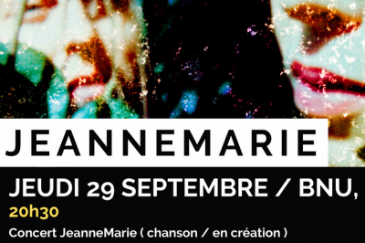 Concert JeanneMarie à Strasbourg