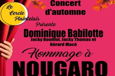 Concert d'automne hommage à Nougaro à Plaintel