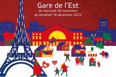 Marché de Noël alsacien Gare de l'Est 2022 à Paris à Paris 10ème