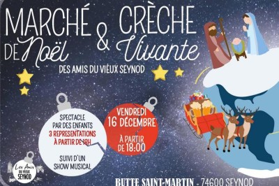 Marché de Noël, Crèche Vivante et Concert à Seynod