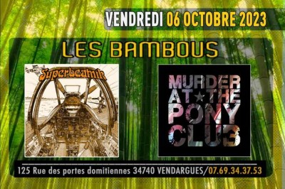 Les bambous, Murder at the pony club et Superbeatnik à Vendargues