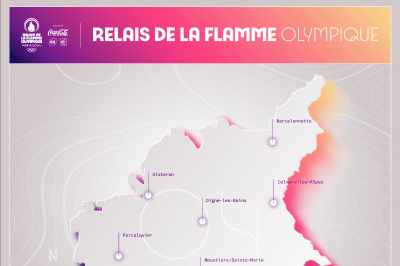 Parcours dans les Alpes-de-Haute-Provence de la Flamme Olympique 2024