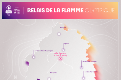 Parcours en Dordogne de la Flamme Olympique 2024