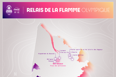 Parcours en Gironde de la Flamme Olympique 2024