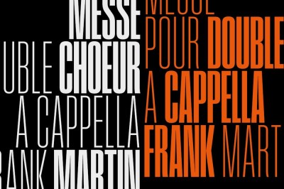 Concert Messe  Double Choeur a cappella de Frank Martin  Toulouse