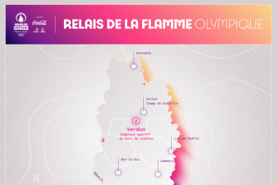 Parcours dans la Meuse de la Flamme Olympique 2024