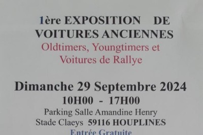 1re exposition de voitures anciennes  Houplines